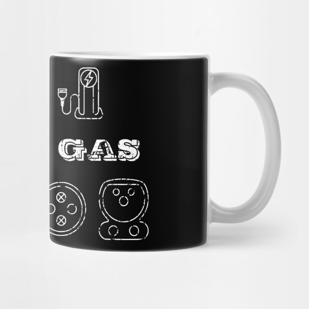 I pass gas - Electric vehicle charger - funny car quote by Automotive Apparel & Accessoires